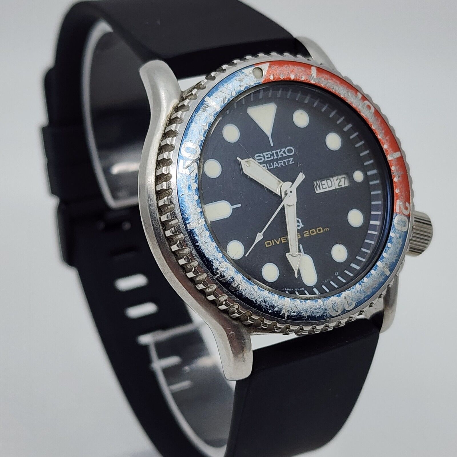 SEIKO Vintage Diver Quartz 5H26 7A19 Pepsi 200m WatchCharts