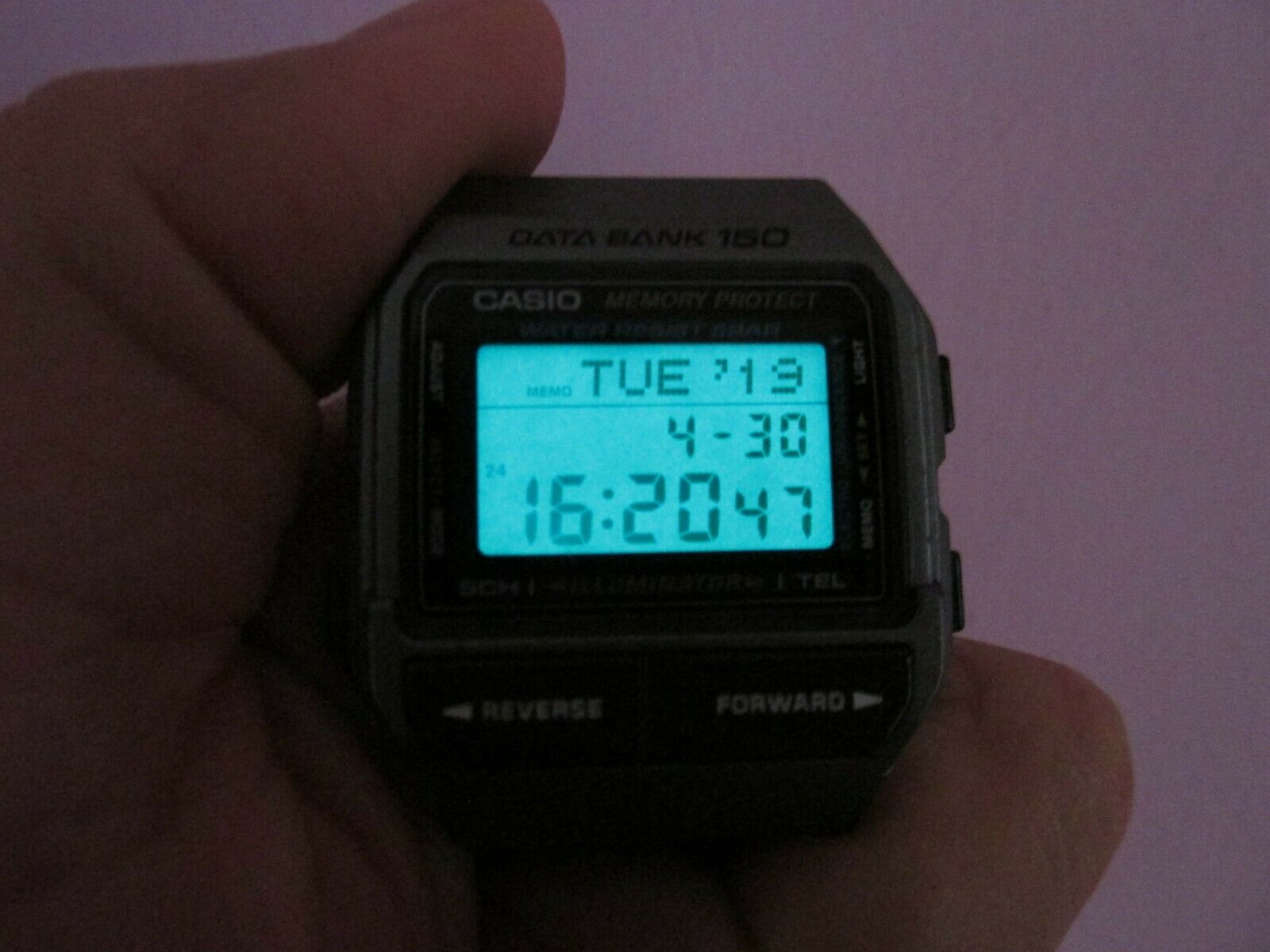 VINTAGE CASIO DB-1500 DATA BANK 150 MEMORY PROTECT TELEMEMO 