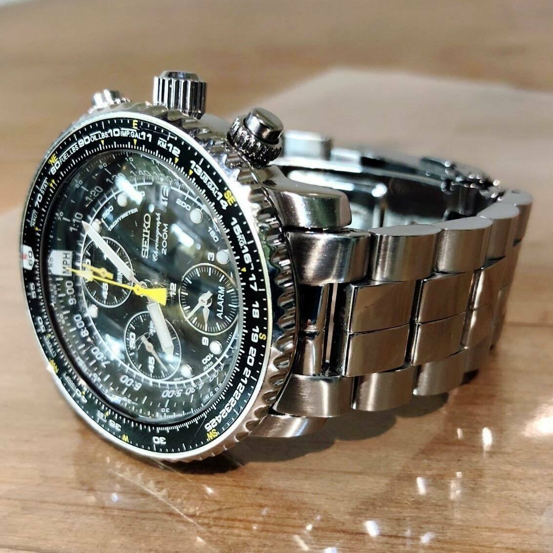 Seiko Flight Master Pilot Chronograph 7T62-0EB0 200m Great