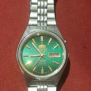 Japanese mechanical watch ORIENT M4640 green 3G automatic