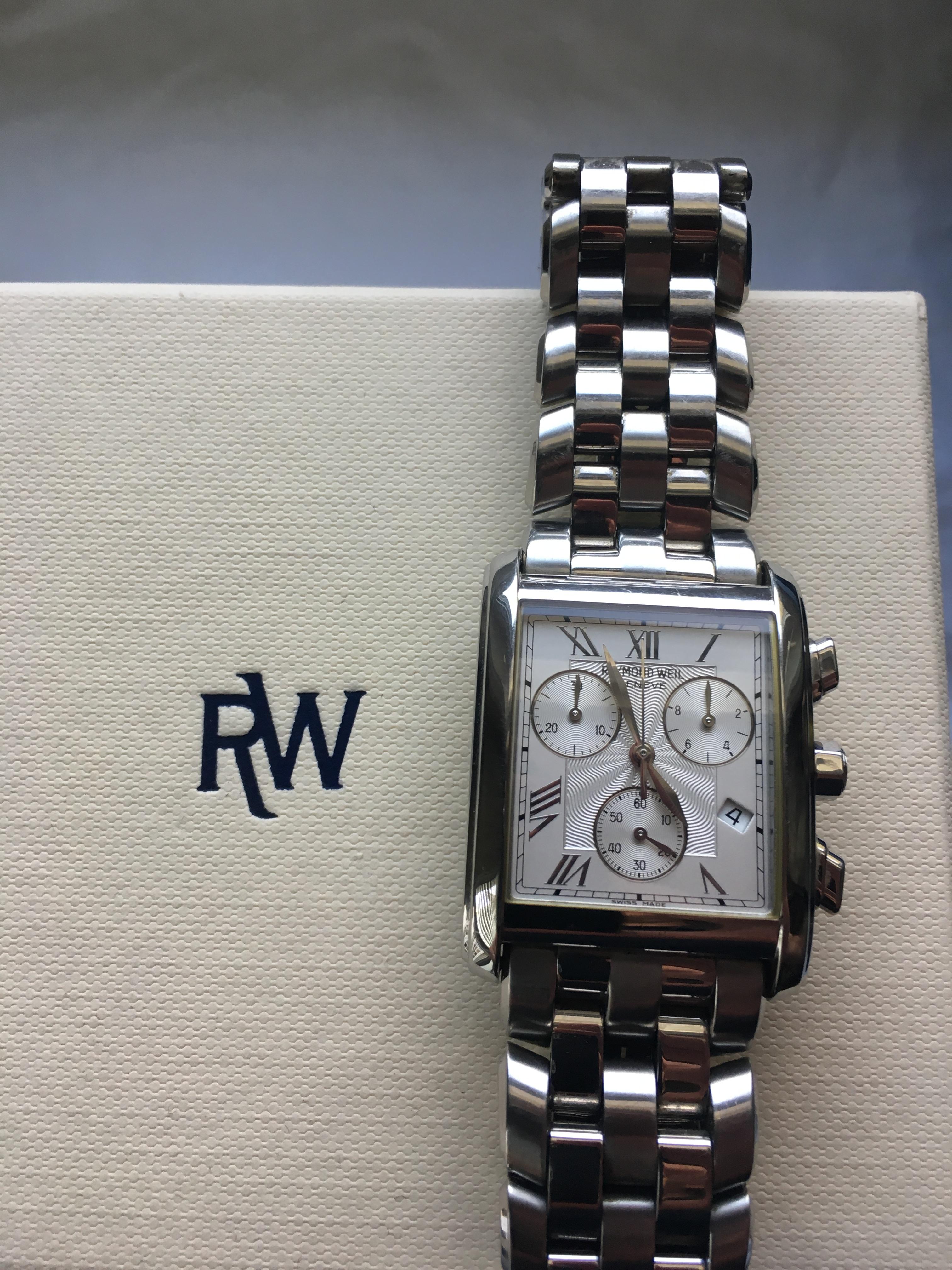 FS: Raymond Weil Tank Chronograph | WatchCharts Marketplace