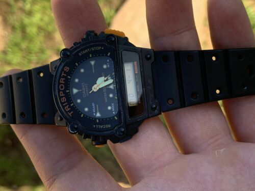 Vintage CASIO TRISPORTS Triathlon SPORT Watch TRI-10W 90s