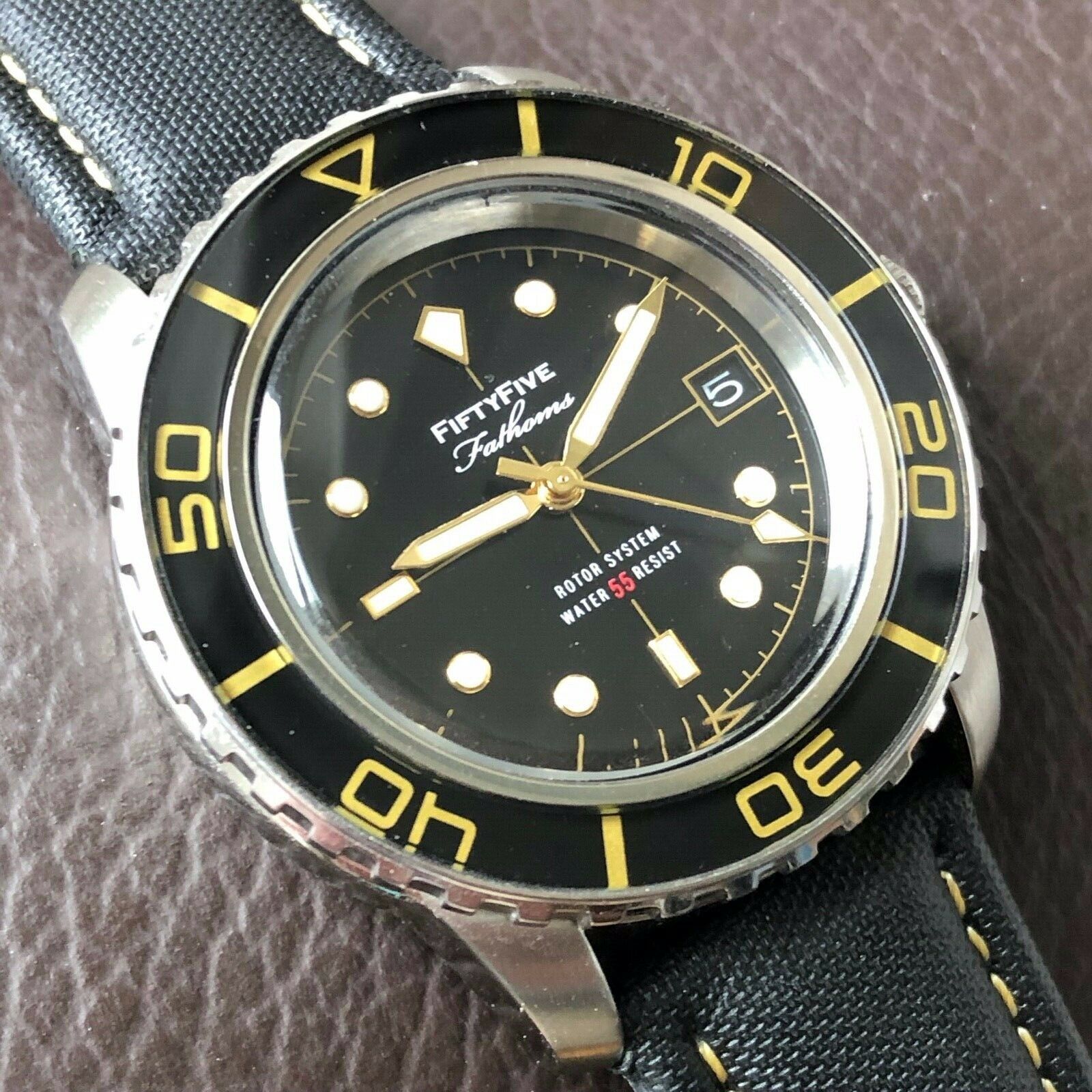 Seiko SNZH57 FFF Fifty Five Fathoms Mod with Box, Bracelet