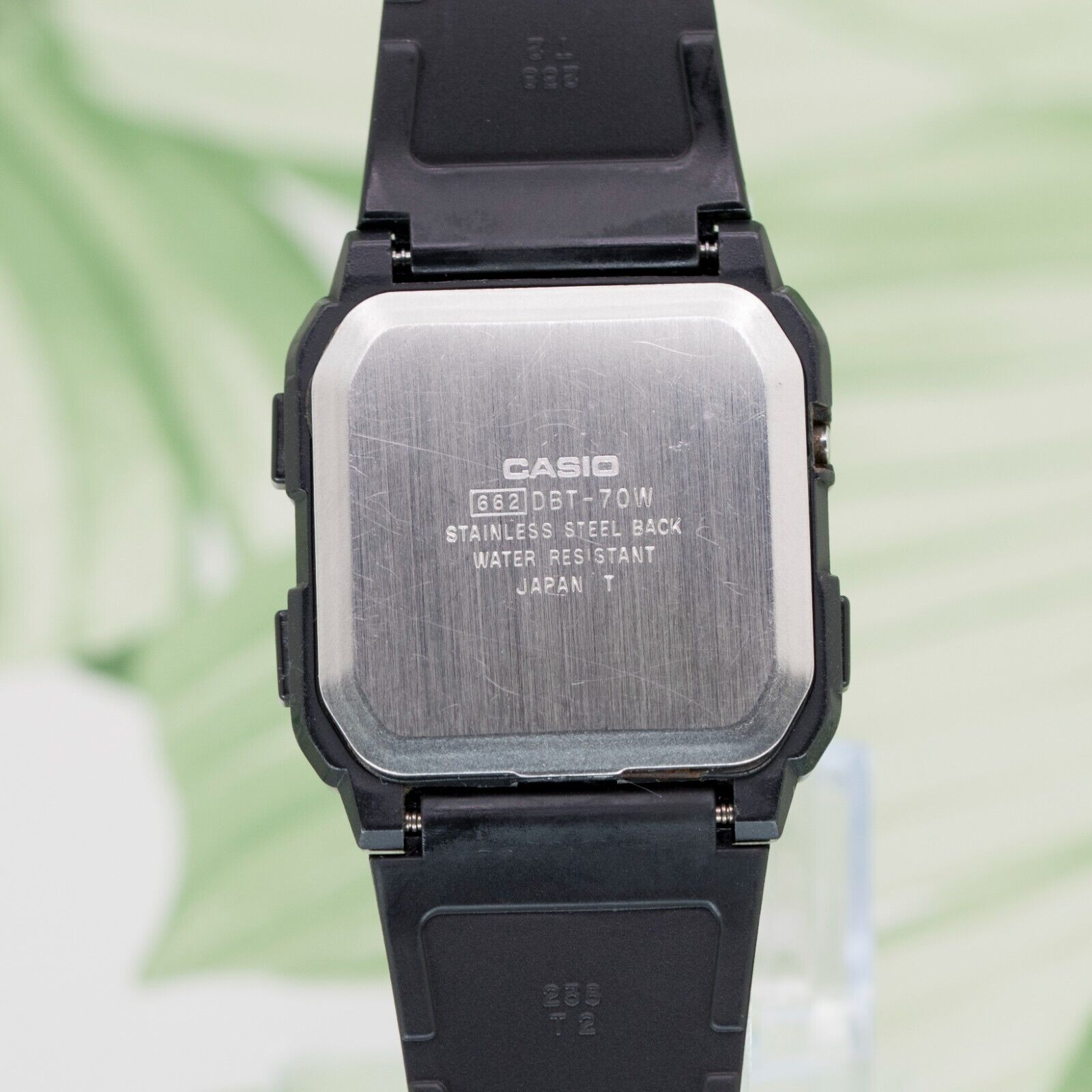 1987 CASIO DBT-70W TRAIN TIMETABLE DATA BANK WR 5BAR VINTAGE WATCH 
