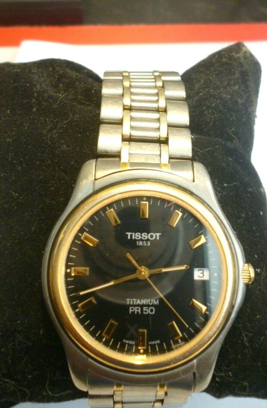 MENS VERY CLEAN TISSOT TITANIUM PR80 WATCH J176 276K WatchCharts