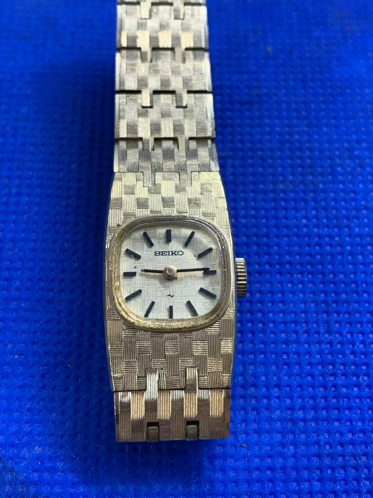 Vintage Rare Seiko 11-3390 1970's Ladies Manual Wind Gold Bracelet
