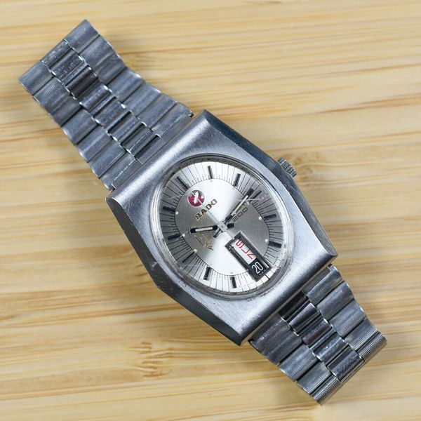 最終価格【RADO】メンズ　腕時計　稼働品　トライデント　200 Vtg RADO Trident 200 Automatic Stainless Steel Day Date Men Watch