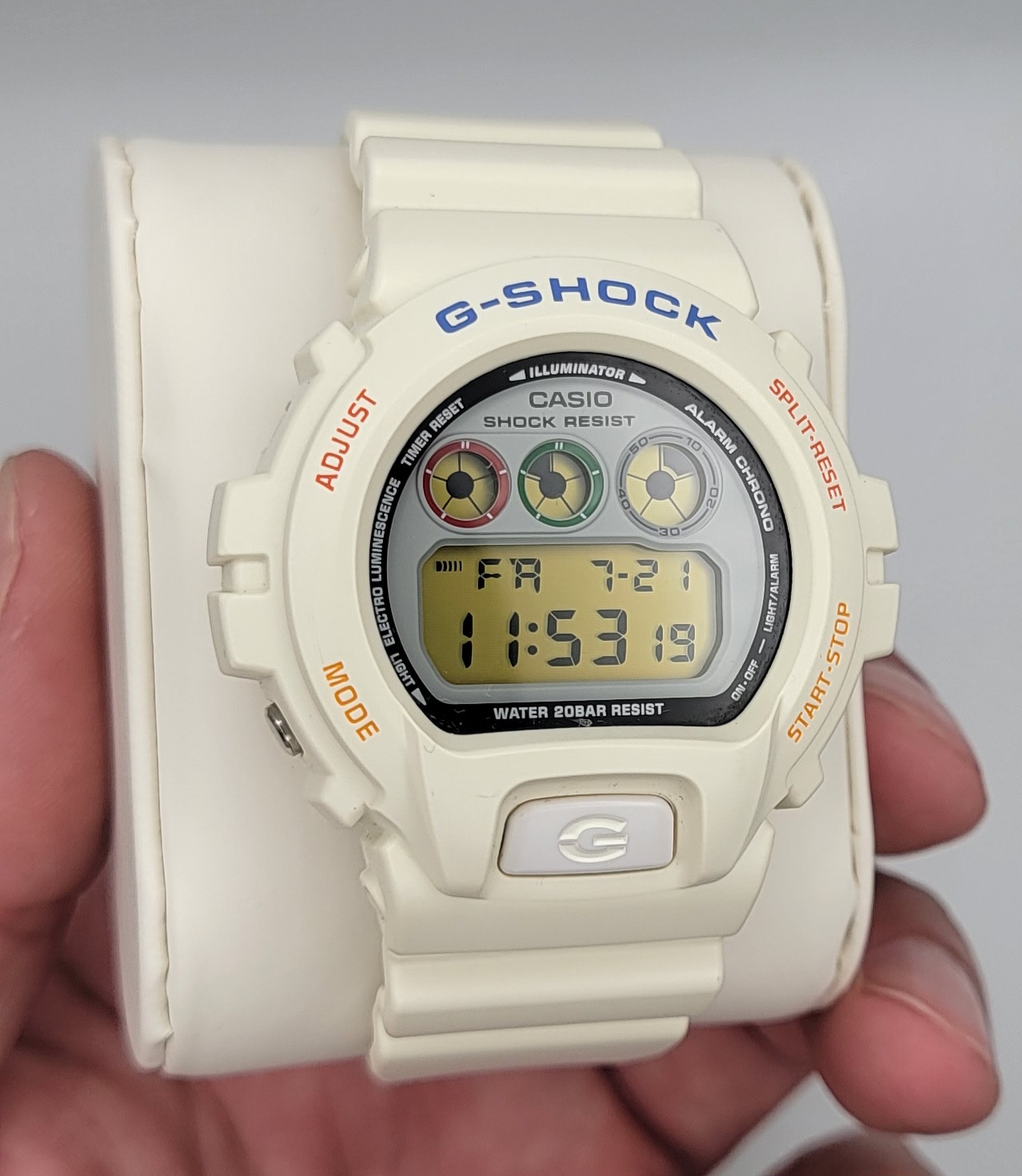 G shock 6900 on sale white