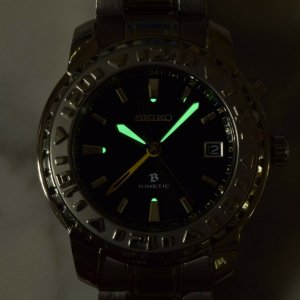 Serviced Seiko Brightz Limited Edition Kinetic Watch Titanium 5M65