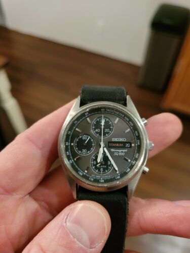 Seiko sq100 hot sale titanium chronograph