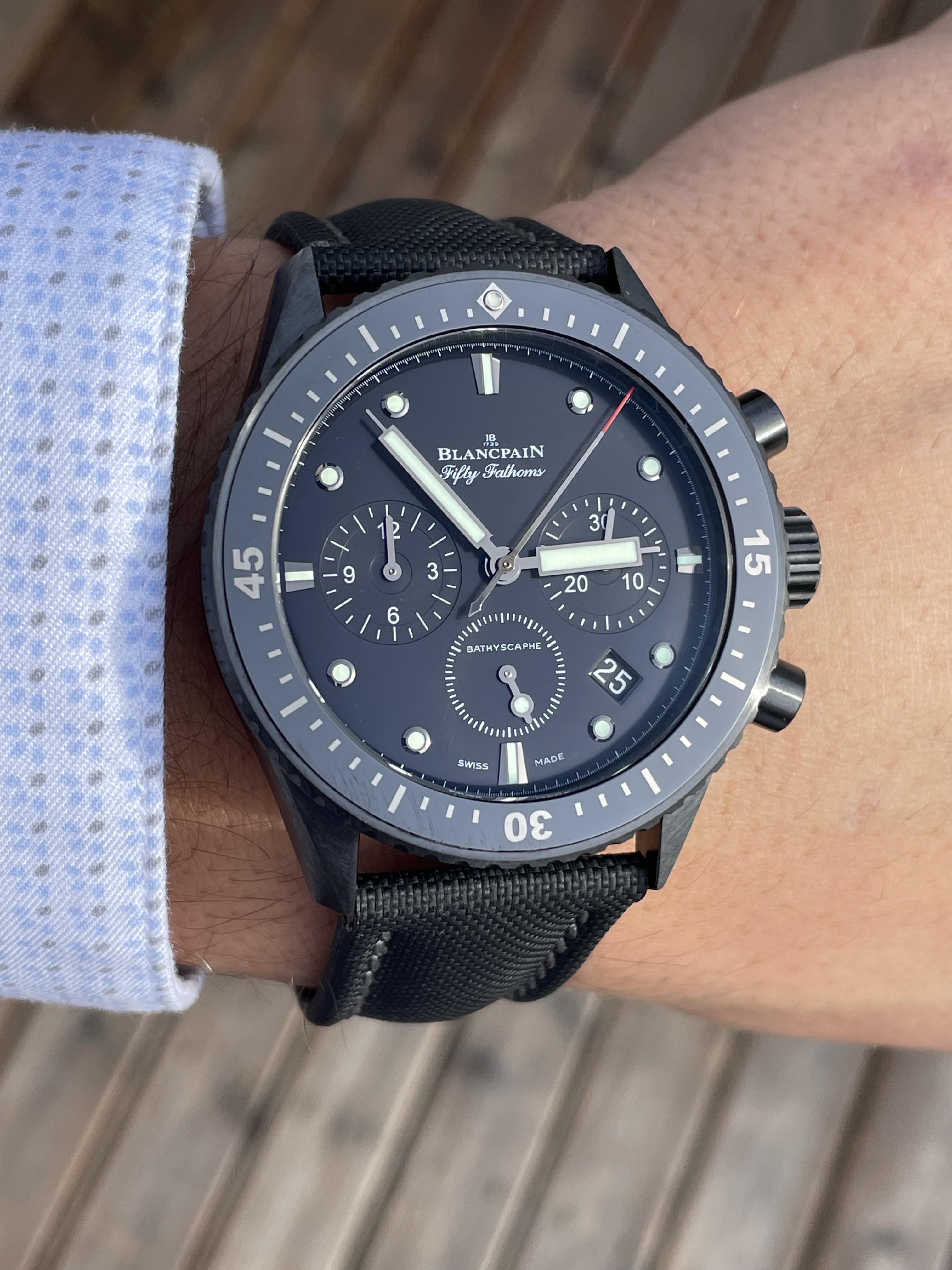 WTS 2015 Blancpain Fifty Fathoms Bathyscape Flyback Chronograph