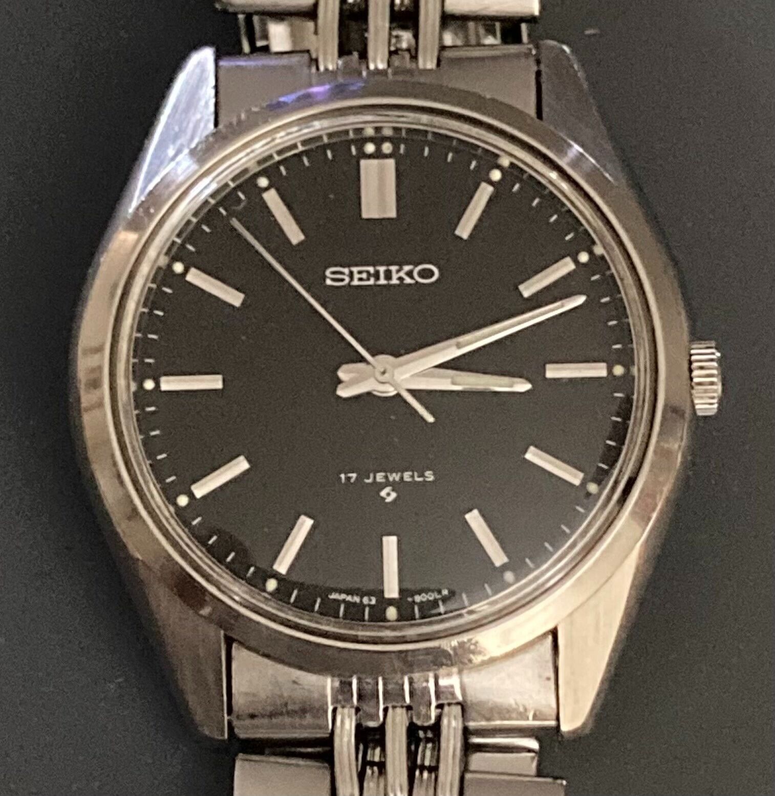 Seiko 6300 8000 Vintage manual Japan made men's dress watch
