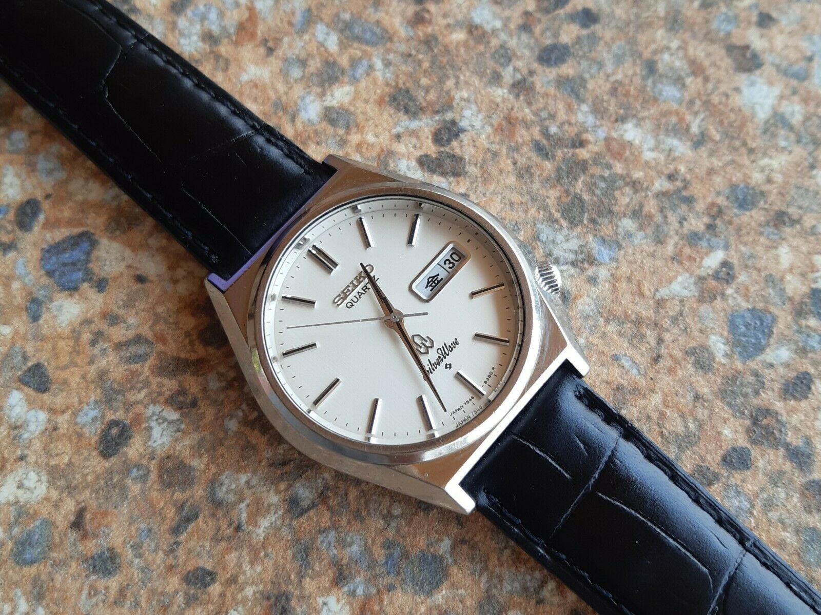 Vintage Seiko Silverwave Quartz JDM 7546 8340 Kanji June 1979