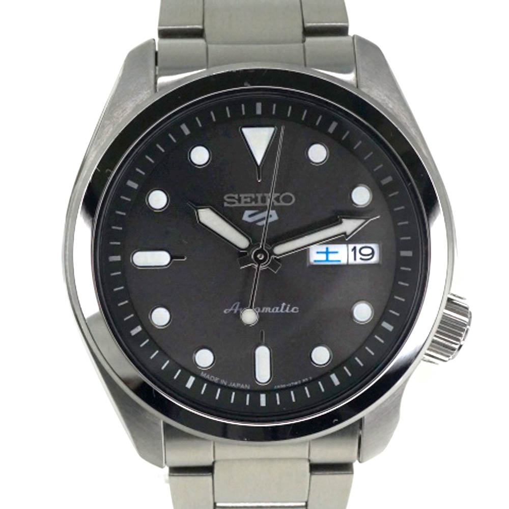 SEIKO [Seiko] SBSA041 Seiko 5 Silver Black Men's Watch Watch