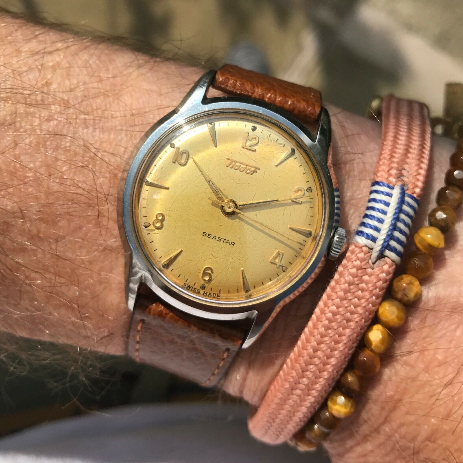 Stunning vintage 1950 s Tissot Seastar 51031 cal 27B 21 16J