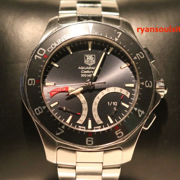 Tag Heuer Aquaracer Caliber 16 Automatic Chronograph White Dial Silver Steel Strap Watch for Men - CAY2111.BA0927