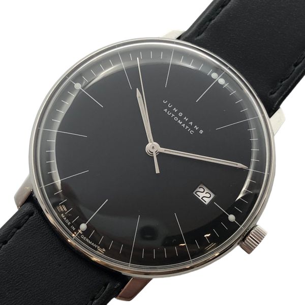 Junghans JUNGHANS Max Bill 027/4701.00 black men's watch [preowned