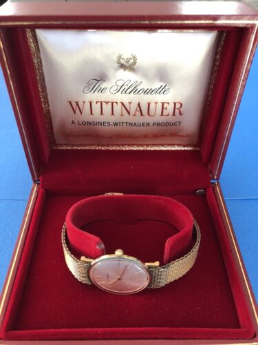 VTG The Silhouette Wittnauer Men s Watch 1960s 14K Gold