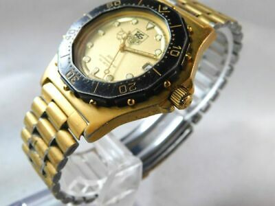 TAG HEUER 937.406 DATE GOLD MEN S VINTAGE WATCH SWISS QUARTZ