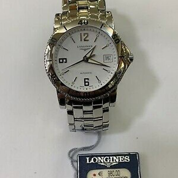LONGINES Automatic Watch "Admiral" Steel Ref. l3.620.4.16.6 NEW
