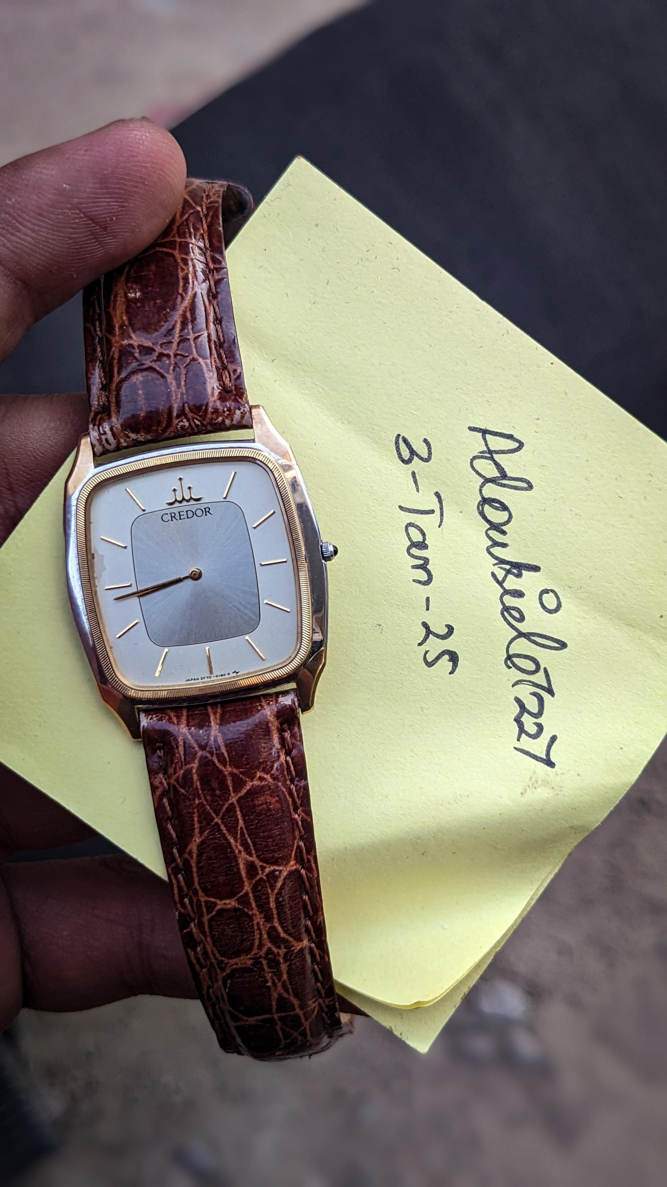 WTS] Seiko CREDOR 1990's 14k ✨Gold Bezel and nickel alloy