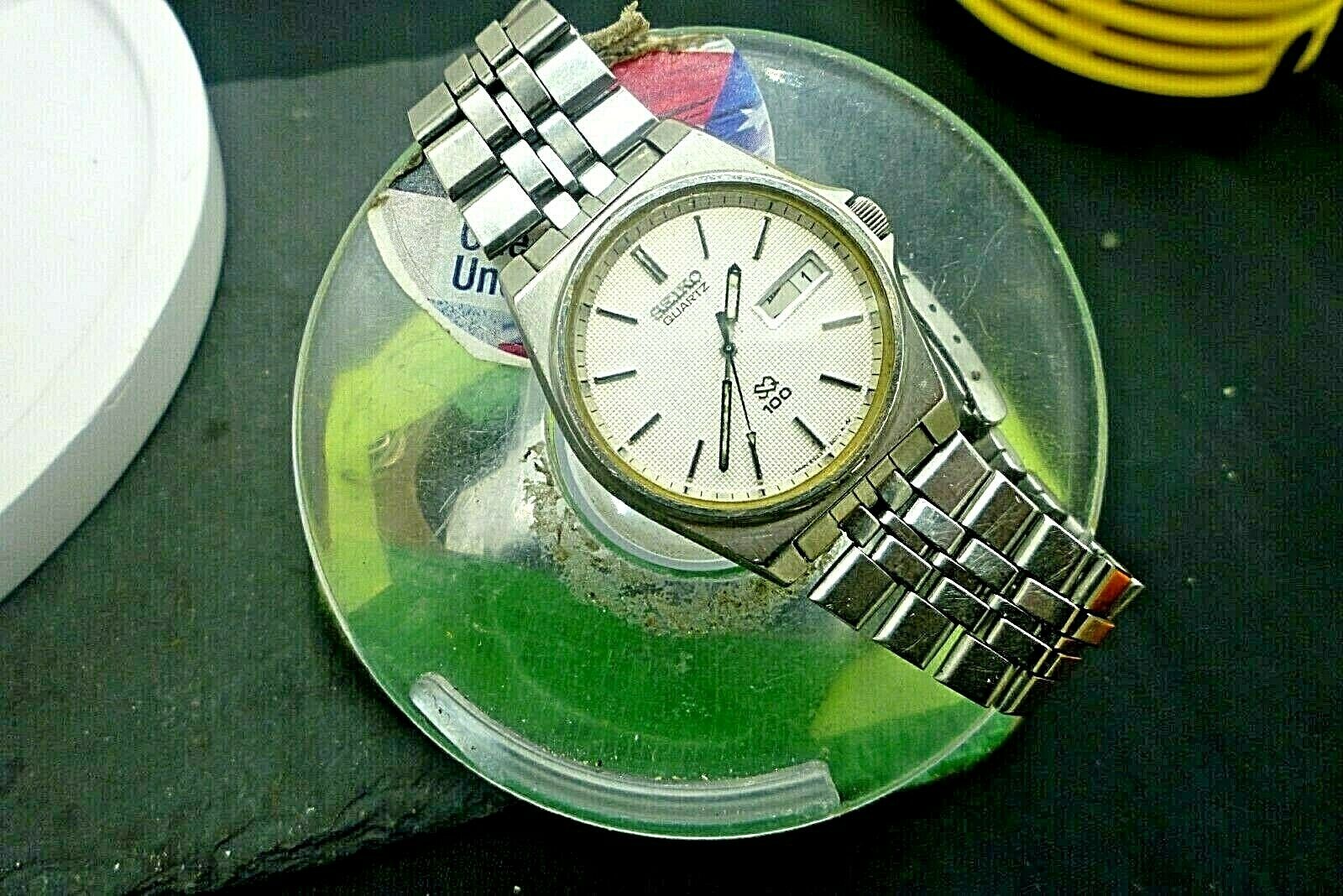 Quartz 2j SQ100 SEIKO 35mm Mens sui② 6923-8010 1/2 7 SS ハンガーラック