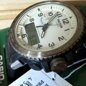 Casio Pro Trek Prw 50y 1ber Outdoor Weltuhr Solaruhr 3 Sensor Mit Garantie Watchcharts