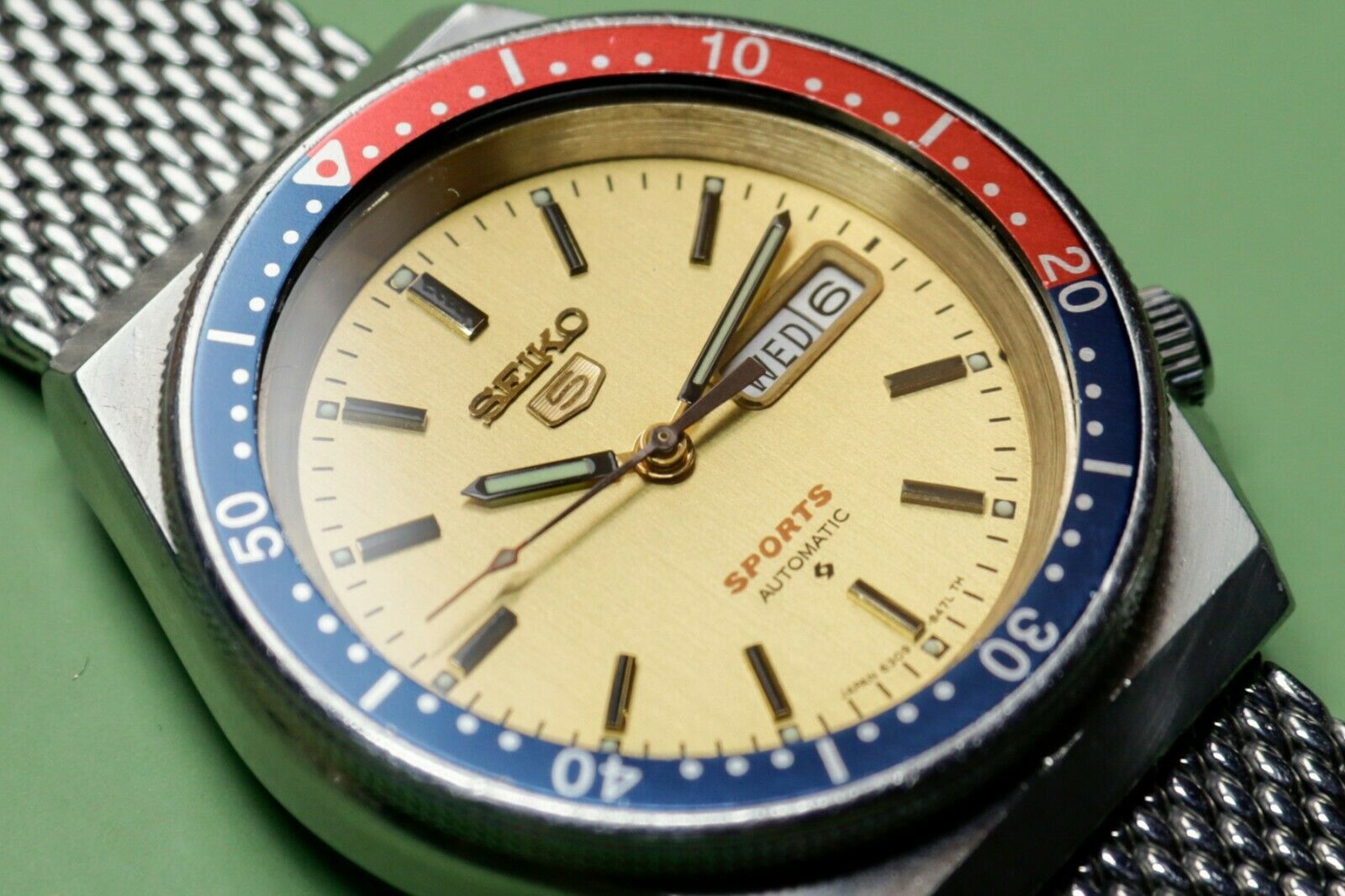 Seiko 5 Sports 6309 836B Pepsi Gold WatchCharts