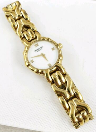 Raymond Weil Geneve 18K Gold Electroplated Womens Watch Model 3747