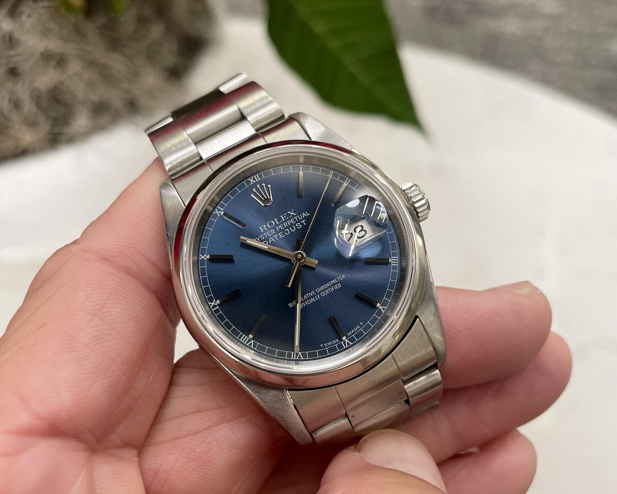 Rolex best sale 16200 blue