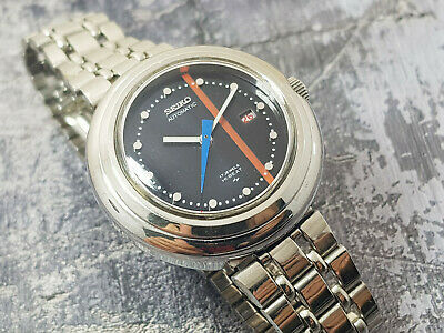 VINTAGE SEIKO AUTOMATIC LADYS RARE 2205 0650 HI BEAT BLACK DIAL