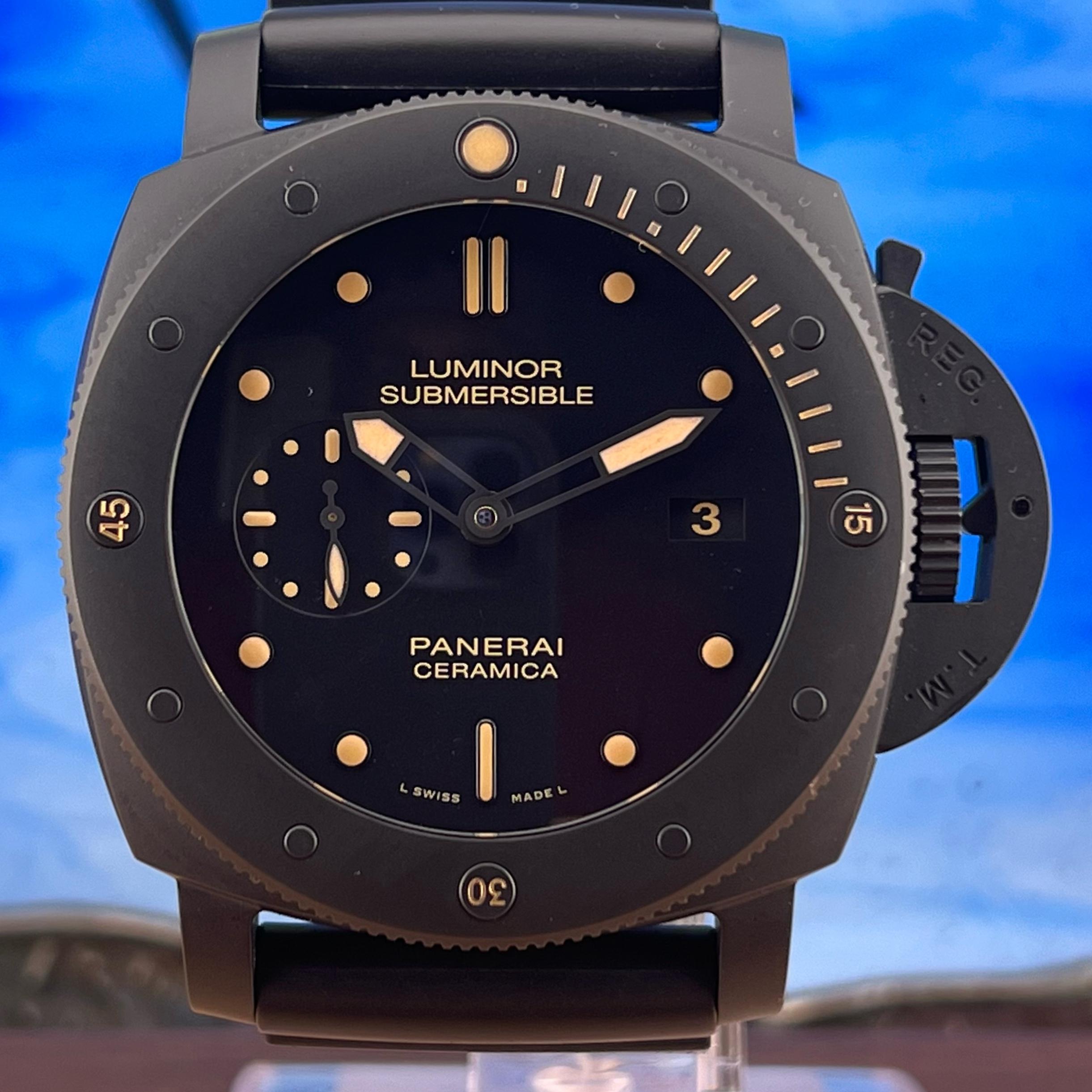 FS anerai PAM00508 Ceramica 47mm Luminor Submersible 1950 3 Days