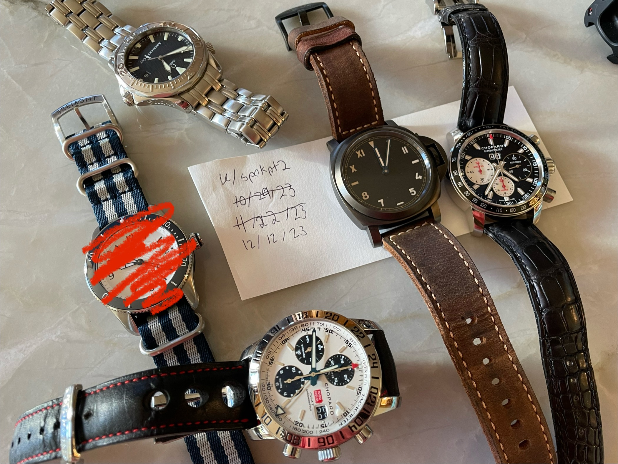 WTS Chopard Mille Miglia GMT Chronograph LE Panda Dial w extra