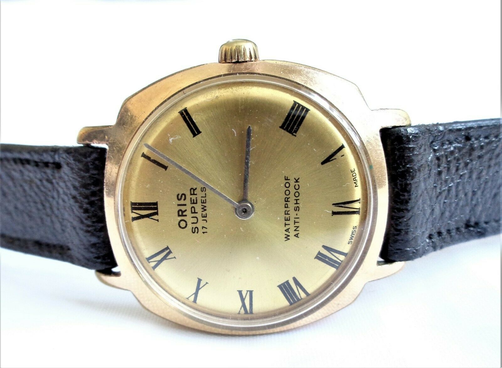 Vintage Oris 17 Jewels Swiss Made Hand Winding Gent Wristwatch