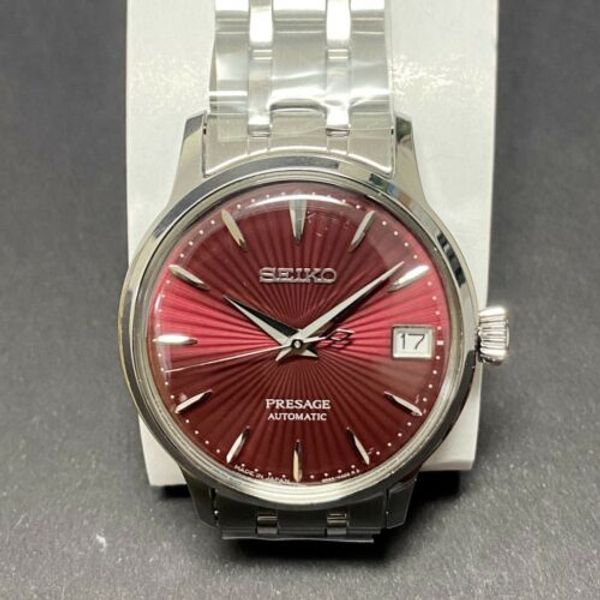 SEIKO Presage SRP853J1 Automatic Cocktail Japan Made Warranty Ladies Red  Dial | WatchCharts