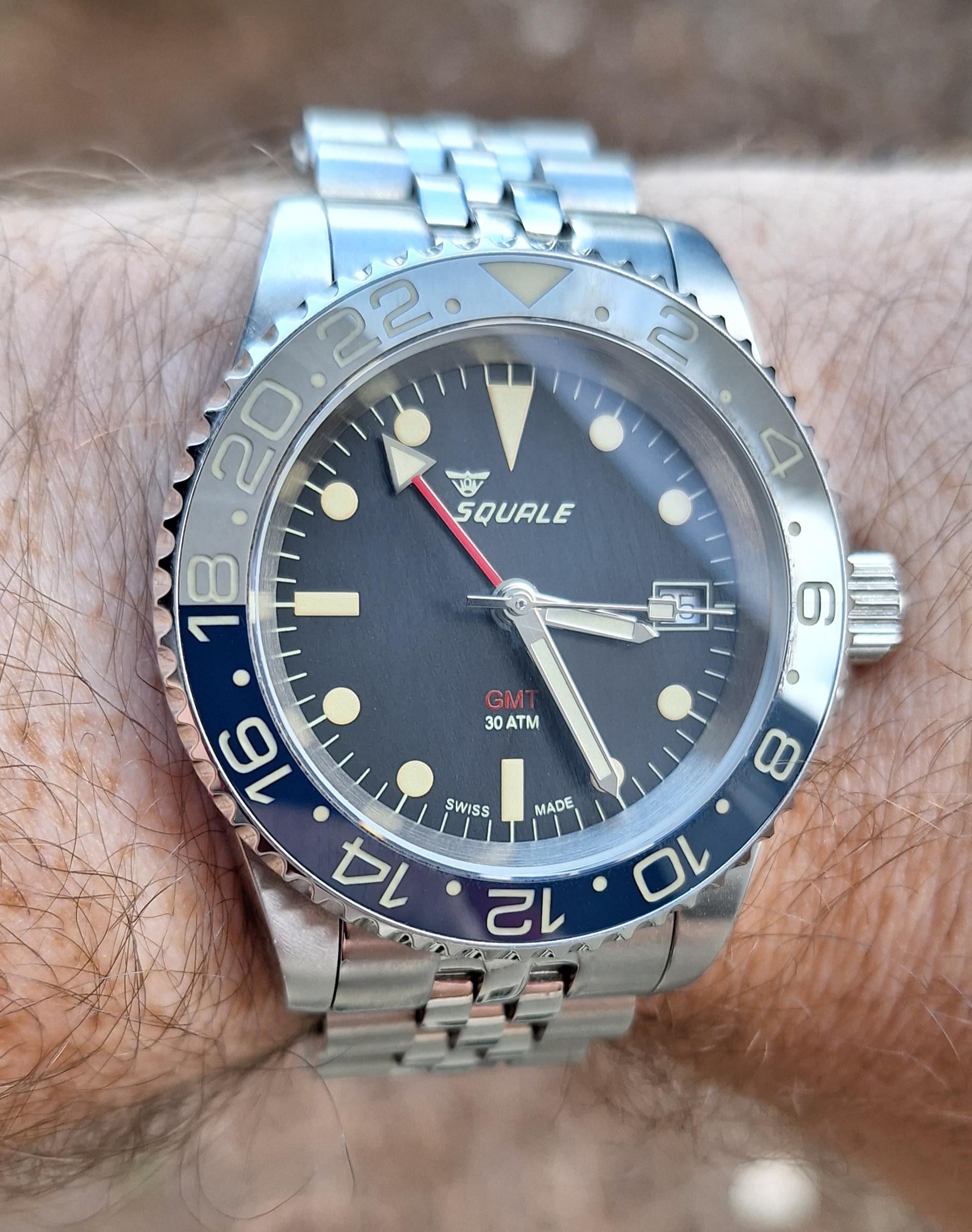 Squale 30 atmos hot sale gmt ceramica