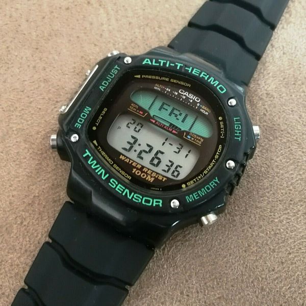 Casio ALT 6000 - AltiThermo Sensor - YouTube