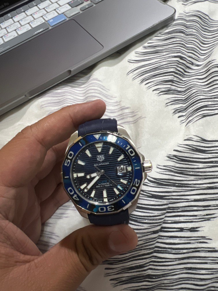 WTS Tah Heuer aquaracer Tortoise blue WatchCharts Marketplace