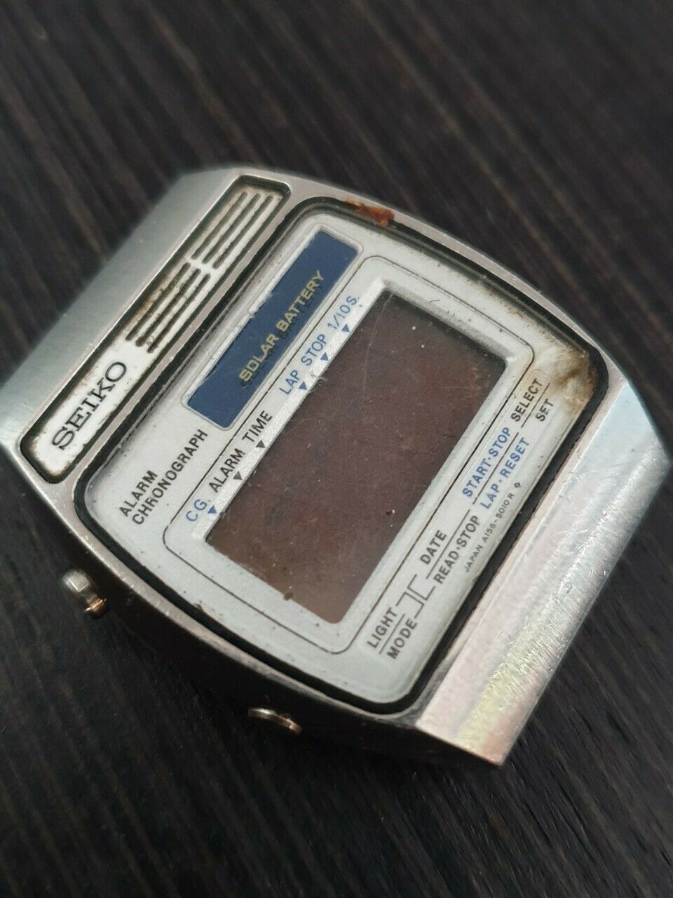 Vintage Seiko A156-5020 Solar Battery LCD Digital Japan Watch parts repair  | WatchCharts
