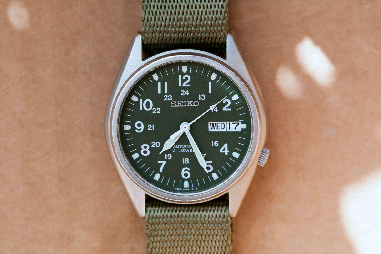 seiko automatic field watch