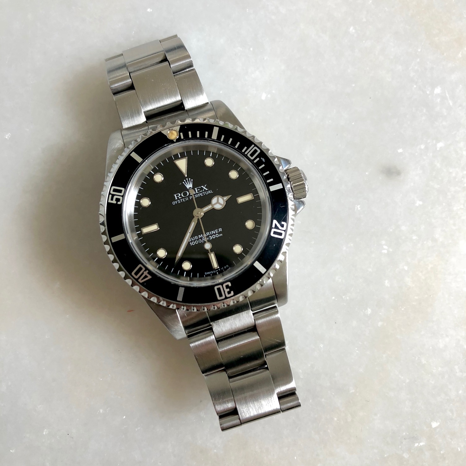 Rolex Submariner No Date 14060 Tritium Dial circa 1992 WatchCharts