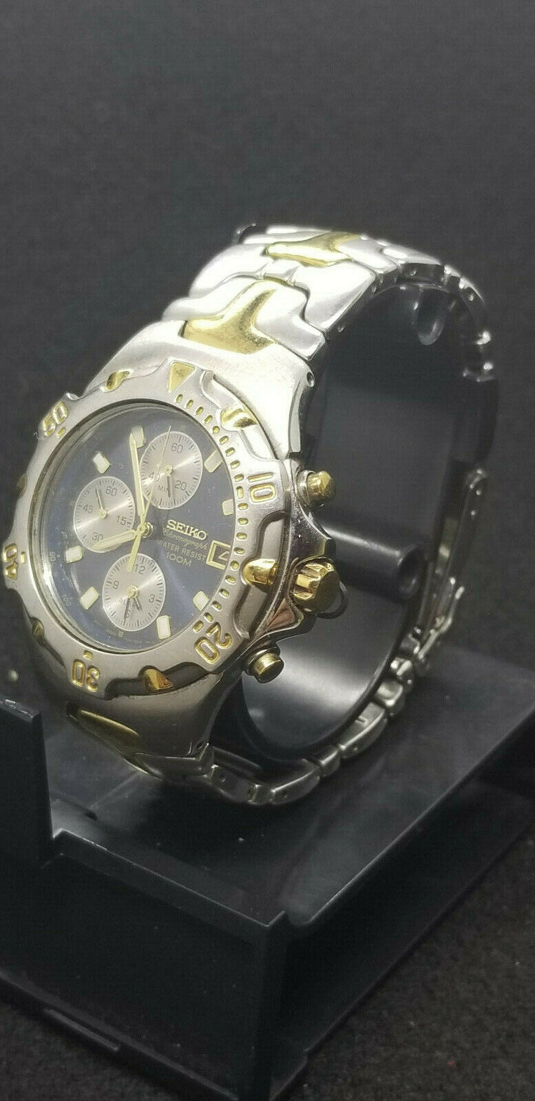 Vint Seiko 7T62 0CR0 Chronograph Men s Quartz Watch Need Battery