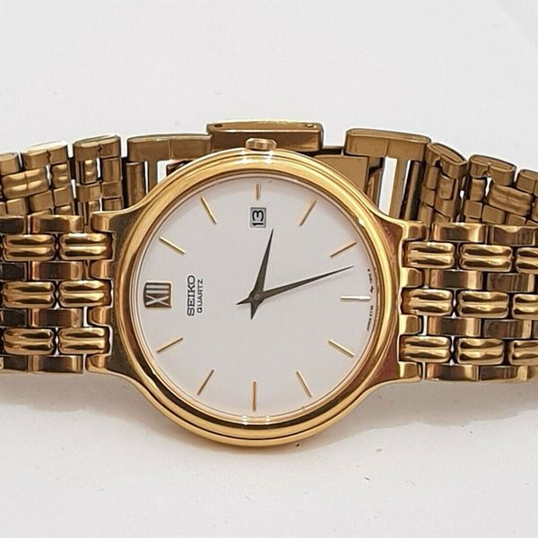 Vintage 1990's SEIKO Quartz 5Y39-7A70 Gold Plated Mens Dress Watch |  WatchCharts