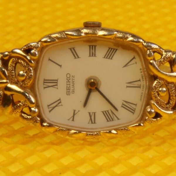 7-4144 セイコー Exceline 2320-6600 10K/SSケース Women's Vinatge