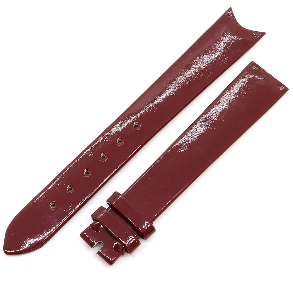 New Chopard replacement belt genuine Bordeaux patent leather