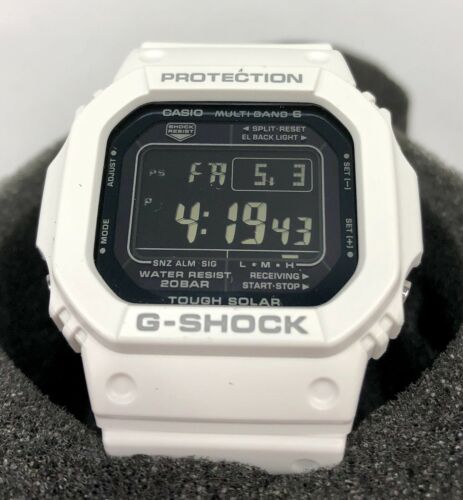 g shock square white