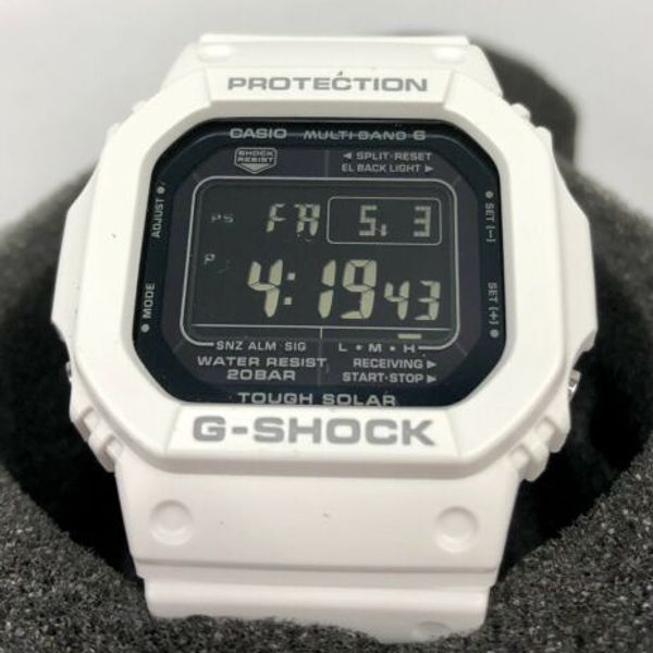 CASIO G-SHOCK SQUARE WHITE MULTIBAND 6 TOUGH SOLAR GWM5610MD-7