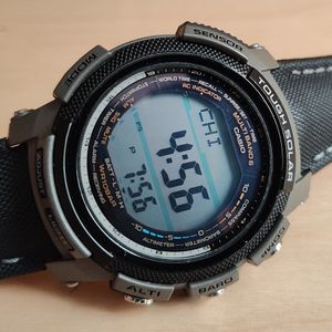 vintage casio w-600 multi alarm solar battery lcd watch module 242