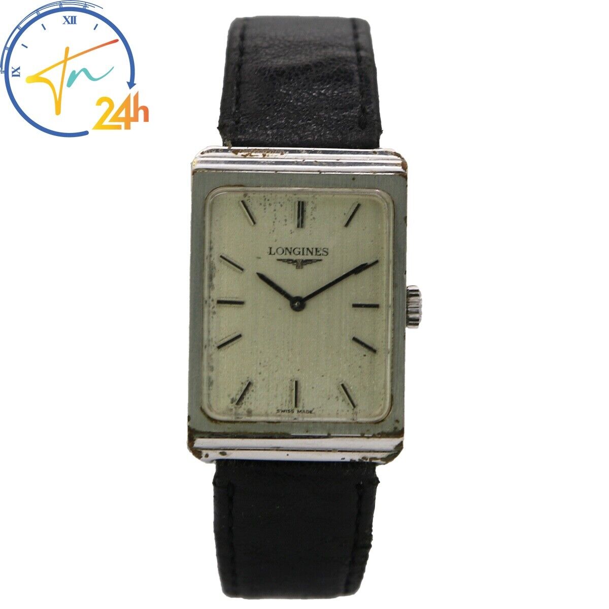 Stunning 1970s Longines 17J L817.4 Winding Men Tank Watch