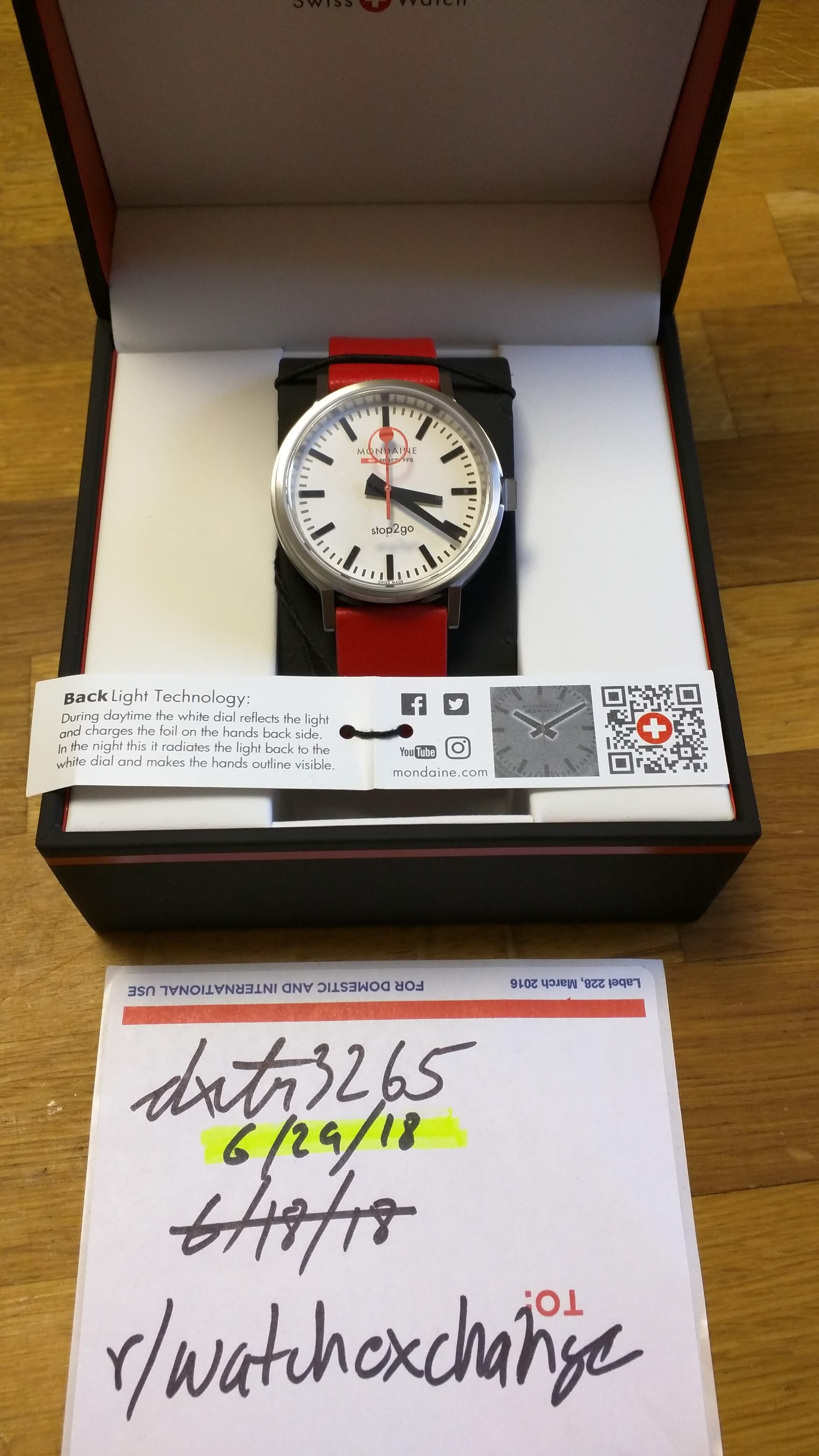 mondaine stop2go backlight